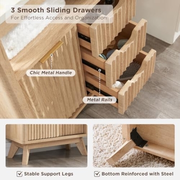 Stylish RedLemon Storage Cabinet with Sliding Door