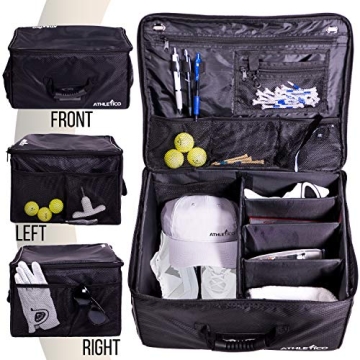 Athletico Golf Trunk Organizer - Spacious, Durable & Collapsible Storage