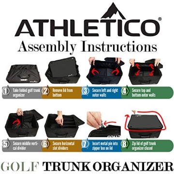 Athletico Golf Trunk Organizer Durable Spacious Storage