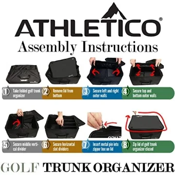Athletico Golf Trunk Organizer Durable Spacious Storage