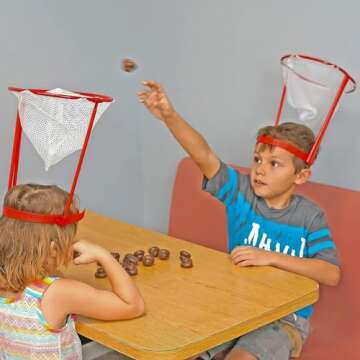 Fairly Odd Novelties Poop Shoot Head Hoop Contest - Hilarious Poop Emoji Themed Game - Ultimate White Elephant Gag Gift - Fun and Crazy Poop Tossing Game for Family and Friends