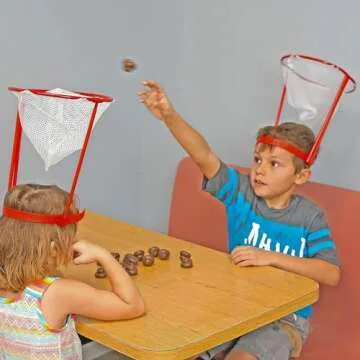 Fairly Odd Novelties Poop Shoot Head Hoop Contest - Hilarious Poop Emoji Themed Game - Ultimate White Elephant Gag Gift - Fun and Crazy Poop Tossing Game for Family and Friends