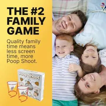 Fairly Odd Novelties Poop Shoot Head Hoop Contest - Hilarious Poop Emoji Themed Game - Ultimate White Elephant Gag Gift - Fun and Crazy Poop Tossing Game for Family and Friends