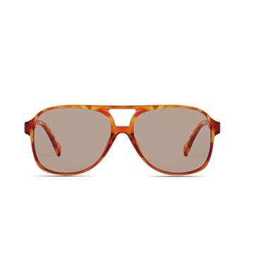 Freckles Mark Vintage Retro 70s Sunglasses for Women Men Classic Large Square Aviator Trendy Glasses...