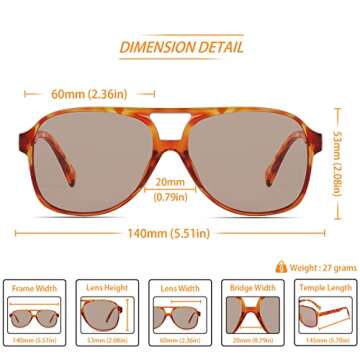 Freckles Mark Retro 70s Sunglasses for Stylish UV Protection