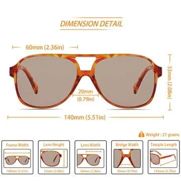 Freckles Mark Retro 70s Sunglasses for Stylish UV Protection