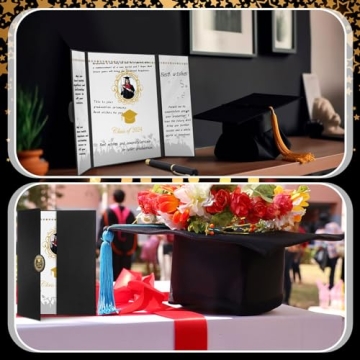 Stylish Sayglossy Graduation Guest Book Set with Pens