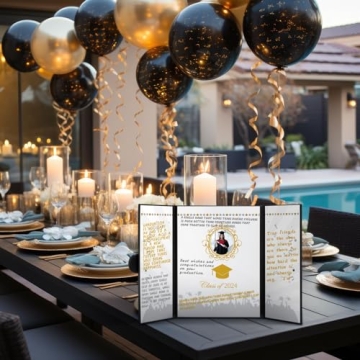 Stylish Sayglossy Graduation Guest Book Set with Pens