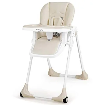 BABY JOY Convertible High Chair for Babies & Toddlers, Height Adjustable, Grow & Go High Chair w/Rec...