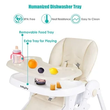 BABY JOY Convertible High Chair with Adjustable Height and Recline