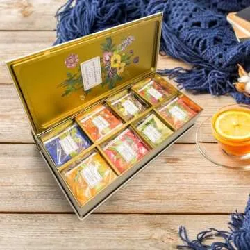 Exquisite 8 Flavor Organic Tea Sampler Gift Set