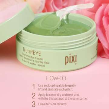 Pixi NutrifEYE Rose Eye Patches for Tired Eyes