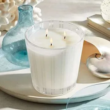 NEST Fragrances 3-Wick Candle- Ocean Mist & Sea Salt , 21.2 oz