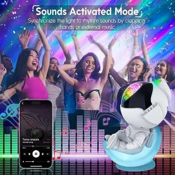 Rossetta Astronaut Projector, Space Projector Galaxy Projector for Bedroom, Star Projector Night Light with Timer and Remote, Kids Adults Room Decor Aesthetic, Gifts for Christmas, Birthdays