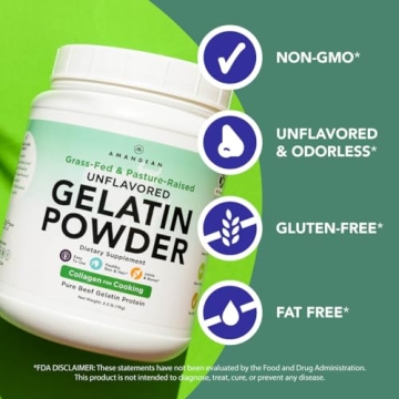 AMANDEAN Premium Gelatin Powder for Skin and Gut Health