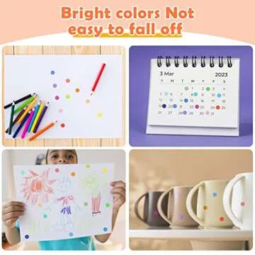 6720 PCS Dot Stickers for Color Coding and Organization