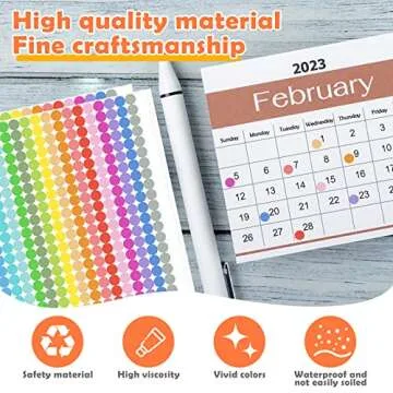 6720 PCS Dot Stickers for Color Coding and Organization