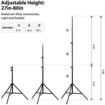 CRAPHY Professional Photo Studio Soft Box Lights Kit