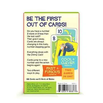 Melon Rind Jump 2, Math Game for Kids Learning Multiples of 2, Lively Card Game, a Fun Math Activity for Boosting Confidence, Quick and Easy Screenless Fun, Ages 6+