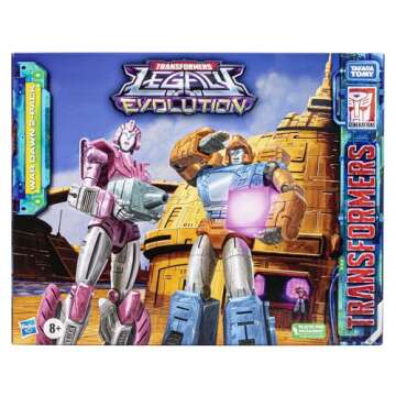 Transformers Toys Legacy Evolution War Dawn 2-Pack Deluxe Cybertronian Erial and Dion Toys, Action F...