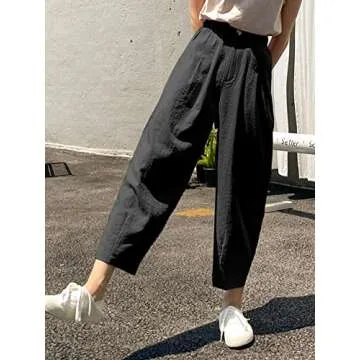 Shop Milumia Casual High Waist Tapered Pants for Women