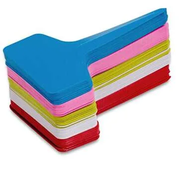 KINGLAKE Plant Labels - 100 Pcs Waterproof Plastic Tags for Gardening