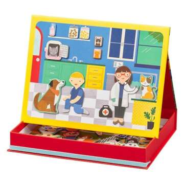 Pet Hospital Magnetic Play Scene - Eco-Friendly Fun