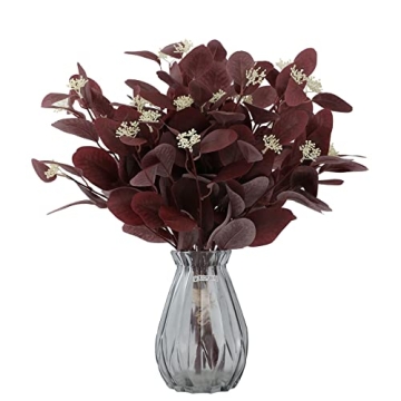 Rosscer 12Pcs Artificial Eucalyptus Stems Kit - Perfect for Home and Event Decor