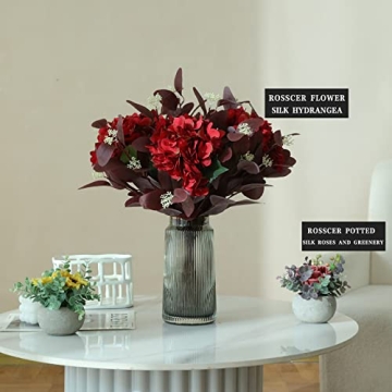 Rosscer Eucalyptus Stems Kit - 12 Realistic Faux Plants