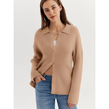 LILLUSORY Women's Cozy Oversized Cardigan for Fall