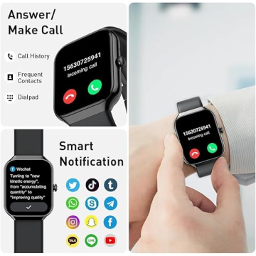 Advanced Smart Watch with Bluetooth Call & Fitness Tracking