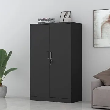 iJINGUR Lockable Metal Storage Cabinet for Home Office Garage