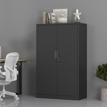 iJINGUR Lockable Metal Storage Cabinet for Home Office Garage