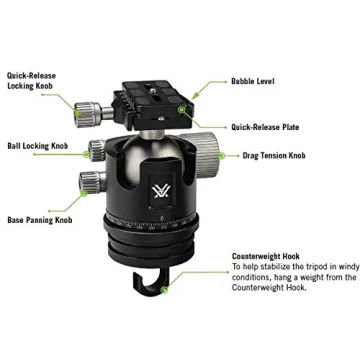 Vortex Radian Carbon Tripod Kit for Outdoor Enthusiasts