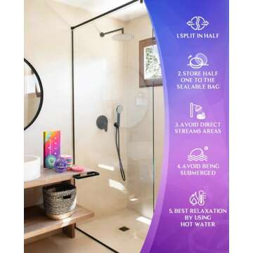 POPCHOSE Shower Steamers Aromatherapy - 8 Pack Shower Bombs for Self Care & SPA - Birthday Gifts for Women, Prizes, Valentine's Day Gifts for Her- Teen Girl Gifts Trendy Stuff