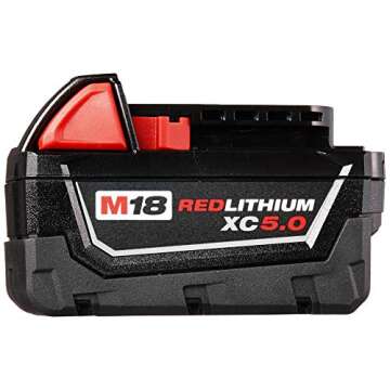 Milwaukee M18 Redlithium 5.0Ah Battery Pack for Power Tools