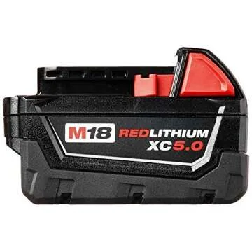 Milwaukee M18 Redlithium 5.0Ah Battery Pack for Power Tools