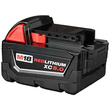Milwaukee M18 Redlithium 5.0Ah Battery Pack for Power Tools