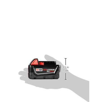 Milwaukee M18 Redlithium 5.0Ah Battery Pack for Power Tools