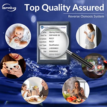 iSpring RCC7 Reverse Osmosis System - NSF Certified 5-Stage Water Filter