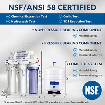 iSpring RCC7 Reverse Osmosis System - NSF Certified 5-Stage Water Filter