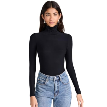 Commando Butter Turtleneck Bodysuit - Ultra Soft & Stretchy Midnight Elegance