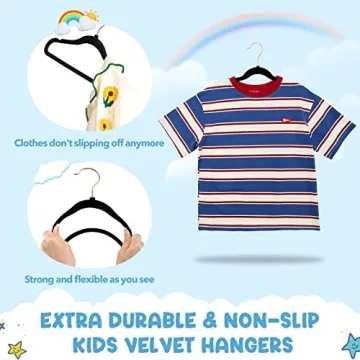 Premium House Day Velvet Kids Hangers for Quality Organization