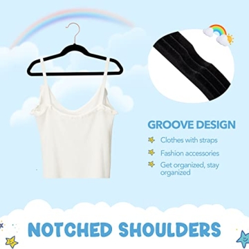 Premium House Day Velvet Kids Hangers for Quality Organization