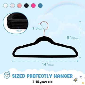 Premium House Day Velvet Kids Hangers for Quality Organization
