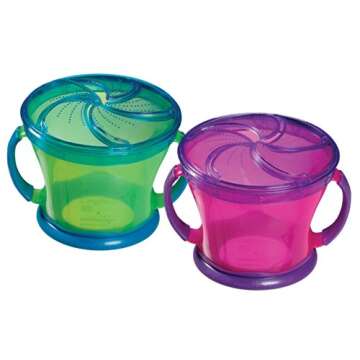 Munchkin Two Snack Catchers, Colors May Vary