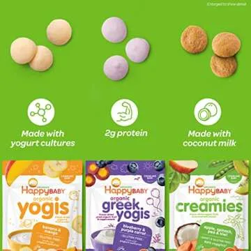 Happy Baby Organics Creamies Fruit & Veggie Snacks