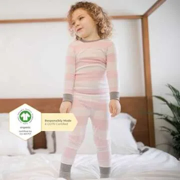 Burt's Bees Baby baby girls Pajamas, Tee Pant 2-piece Pj Set, 100% Organic Cotton and Toddler Pajama Bottoms, Pumpkin, 12 Years US