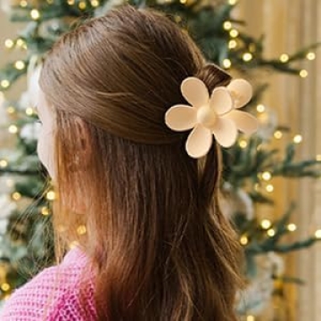 Stylish 8PCS Flower Claw Clips for All Hair Types