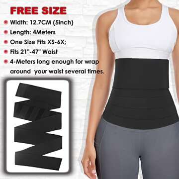 QEESMEI Waist Trainer for Women - Ultimate Waist Trimmer & Body Shaper